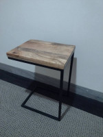 Wayfair end table, c shaped, side wooden table