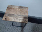 Wayfair end table, c shaped, side wooden table