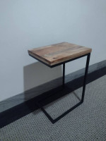 Wayfair end table, c shaped, side wooden table