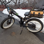 fat tire electric bike AWD full suspension foldable