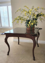 Antique Mahogany Game Table Louis XV style OBO
