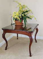 Antique Mahogany Game Table Louis XV style OBO