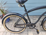 Men's Flat Black Beach Cruiser-As Is