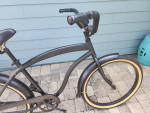 Men's Flat Black Beach Cruiser-As Is