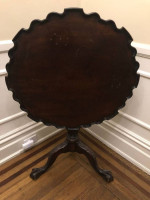 Chippendale Ball and Claw Mahogany Tilt Top Table