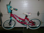 GIRLS DYNACRAFT CHARMER BICYCLE 20 INCH WHEELS