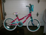 GIRLS DYNACRAFT CHARMER BICYCLE 20 INCH WHEELS