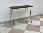 Counter Height Table -- Reclaimed Lumber With Hairpin Legs