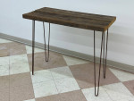 Counter Height Table -- Reclaimed Lumber With Hairpin Legs