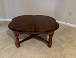 Cloverleaf solid pine coffee table