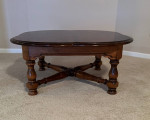 Cloverleaf solid pine coffee table