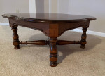 Cloverleaf solid pine coffee table