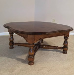 Cloverleaf solid pine coffee table
