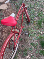 Antique Red Huffy  Rides Nice !!!