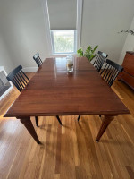 Ethan Allen solid maple dining table