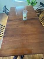 Ethan Allen solid maple dining table