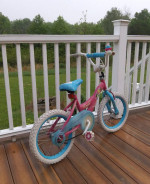 Huffy 16" Glitter and Glow Disney Princess Girls Bike