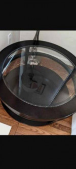 Glass coffee table