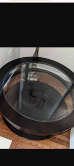 Glass coffee table
