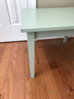 Light Green Square Side Table