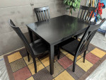 Dining Kitchen Table 4 Chairs, Solid Wood, Very Sturdy!!