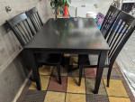 Dining Kitchen Table 4 Chairs, Solid Wood, Very Sturdy!!