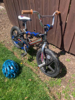 Mongoose racer X bicycle with helmet ,16 inch bike