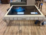 Glass Top Coffee Table $100, matching Side Tables $40 each