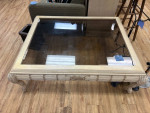 Glass Top Coffee Table $100, matching Side Tables $40 each