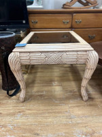 Glass Top Coffee Table $100, matching Side Tables $40 each