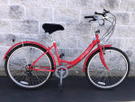 Women's iPed 6-speed step-through cruiser bike for 5'1" to 5'5"