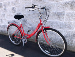 Women's iPed 6-speed step-through cruiser bike for 5'1" to 5'5"