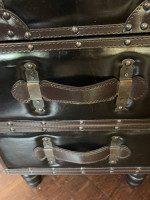 Luggage style end table