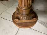 Marble top pedestal table