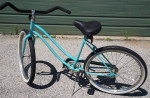 RALLYE LADIES LIGHT BLUE VINTAGE BEACH CRUISER MADE IN THE USA BICYLE!