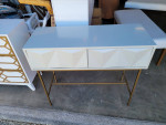 high end small acrylic console table
