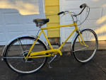 PAIR OF 1972 KOOL LEMON YELLOW SCHWINN COLLEGIATE 5-SPEEDS