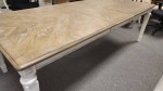 Table with leaf antique white