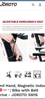 JoRoTo XM16 exercise bike