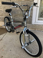 1999 Mongoose Villain 25th anniversary Chrome bmx bike.