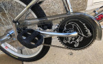 1999 Mongoose Villain 25th anniversary Chrome bmx bike.