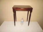 Solid Wood Table, Small Tiny Table Cherry Wood Finished 18"H 15" wide