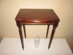 Solid Wood Table, Small Tiny Table Cherry Wood Finished 18"H 15" wide