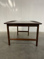 Folke Ohlsson for DUX Scandinavian Modern Tapered Walnut Side Table