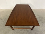 Folke Ohlsson for DUX Scandinavian Modern Tapered Walnut Side Table