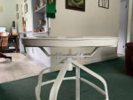 White Metal Round Table