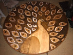 Hand Painted drop leaf Table