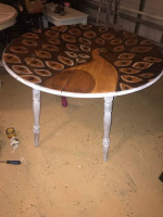 Hand Painted drop leaf Table