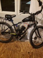 Bike with gas motor