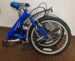 Verso Cologne 20" 7 Speed Folding Compact City Commuter Bike, Blue (NOT Electri
